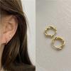 Nuevos Pendientes de Lujo Dorados 2026, Pendientes de Botón para Mujer, Brazaletes para Oreja de Diseño Único, Pendientes de Aro, Accesorios de Moda Modernos y Versátiles