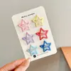 Pinzas para el pelo de estrella de cinco puntas de colores dulces para niñas, Pasadores para el pelo para niñas, Pinzas para el pelo para la parte trasera de la cabeza, Accesorios para el pelo