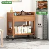 Estantería Estantería de Almacenamiento Multicapa Carrito Móvil de Pie Estante Simple para Té Mesa de Exhibición para Sala de Té Vitrina de Té