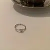 Anillo Estrella Luna Azul Glaciar 2026 Nuevo Diseño de Nicho Anillo de Dedo Índice de Gama Alta Anillo Ajustable para Mujer