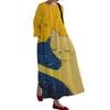 Outono 2025 Novo Moda Feminina Amazon Solto Gola Redonda Alto Padrão Impressão 3D Transfronteiriço Europeu e Americano Vestido