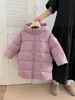 Chamarra de Plumón a Prueba de Agua, Nieve y Viento para Niños 2026, de Longitud Media, para Niñas y Bebés, Engrosada, Abrigo de Invierno Cálido, Plumón de Pato Blanco