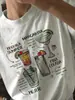 Transfronterizo 180Gt Camisa para Mujer Estampado de Cóctel Manga Corta Fiesta en la Playa Vacaciones Patrón Temático de Verano Costa del Mar Transparente