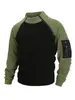 Sudadera de Hombre de Venta Caliente Transfronteriza Otoño e Invierno, Cuello con Doble Cremallera Moderno y a la Moda, Top de Hombre con Bloques de Color, Ropa Casual