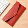 Nueva Cartera Larga Fina para Mujer Bolso de Mano Simple y de Moda Gran Capacidad Bolsa para Tarjetas de Cuero Suave Bolsa para Teléfono Móvil Cartera