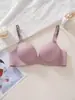 Roupa íntima feminina sem costura de Shantou, Sutiã sem costura para exportação, Sutiã push-up para seios pequenos femininos, Sutiã sexy sem aro