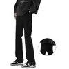 Pantalones de Hombre 2026 Estilo Nuevo Pantalones de Campana para Hombre Jeans Negros Calle Alta Americana Pantalones Sueltos Pantalones Largos de Campana para Hombre