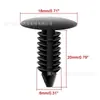 Cubierta de remache para techo de coche clip de remache universal para portaequipajes de techo hebilla de 7.5 mm 6030441 sujetador