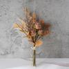 Rose Huilian Queima Seca Rosa Flor Artificial Escrita à Mão Decoração de Casa Flor Flor Falsa Segurando Buquê Decoração de Parede CF01225A