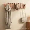 Perchero de Pared con Forma de Tecla de Piano para Entrada, Gancho de Madera Maciza para Dormitorio o Vestíbulo (Requiere Taladro), Perchero para Abrigos y Sombreros para Detrás de la Puerta