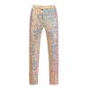 Outono 2024 novo comércio exterior transfronteiriço calça slim longa reta lantejoulas casual masculina performance calça longa