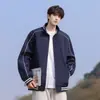 Marca Tendencia Retro Americana Chaqueta de Béisbol con Cuello Alto para Hombre Primavera Nueva Llegada Chaqueta Casual Juvenil con Letras para Hombre