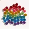 Zhen Tu 14mm Colorido Transparente Gelatina Redondo Resina Meio Redondo Patch Materiais para Brinco e Acessório de Cabelo DIY