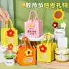 Bolsa de Fieltro para Regalo del Día del Maestro, Gratitud para los Maestros, Artística y Práctica, Gran Capacidad, Bolso de Mano de Fieltro Estilo Ins