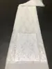 Tela de importación en stock bordada con lentejuelas y cuentas para vestidos de novia, trajes de escenario para actuaciones, vestidos de moda y bolsos