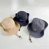 Sombrero de sol de verano para exteriores para salidas, pesca, senderismo, sombrero de pescador a prueba de viento, sombrero de sol unisex estilo coreano