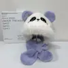 Gorro con Bufanda Integrada de Dibujos Animados para Niños, Protección para los Oídos, para Niños y Niñas, Felpa Gruesa Caliente, Cortavientos, Peluche, Gorro para Bebé