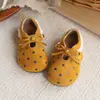 Zapatos Birkenstock para Niña con Encaje, Puntos y Moño - Colección Primavera y Otoño 2026 - Suela Suave - Moda para Bebé - Zapatos Mary Jane Individuales - Zapatos Pequeños de Cuero