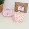 Bolsa de almacenamiento acolchada para CCD estilo macaron, fresca y linda; Billetera de monedas portátil con tapa abatible y bloques de color; Estuche de viaje para toallas sanitarias
