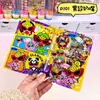 Caderno Original Cartoon A7 Acrílico de Folhas Soltas, Caderno de Estudante Anime Estética Fofa Feminina