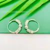 Suministro en vivo productos genuinos aretes de cuentas de transferencia método antiguo chapados en cobre y plata aretes Joker altos de la suerte para mujer venta al por mayor