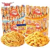 Palitos de Camarón Aishang Mimi 18g Sabor Cangrejo 80 Paquetes Populares Deliciosos Snacks Comida Casual Snacks Paquete Grande