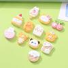 Crema de gel para jugar a imitar comida pinza para el pelo cordón caja de papelería joyería de resina DIY zapatos con agujero decoración de pinza para el pelo