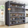 Nuevo Estante de Cocina de Pie Gabinete de Almacenamiento Multicapa Multifuncional Gabinete Lateral para Horno Microondas Gabinete de Almacenamiento para Bowls