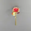 Caixa Plástica Transparente de PVC com Rosa em Folha de Ouro Caixa Triangular para Tocha Caixa para Buquê Caixa de Presente Fabricante de Presente para o Dia dos Namorados