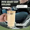 Amazon Taza de cristal Mason de 24 oz con asa de bambú, tapa y popote brillante para bebidas frías, té de leche, vaso para jugo