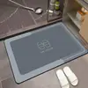 Alfombrilla absorbente de secado rápido para suelo de baño del hogar, alfombrilla antideslizante y resistente a la suciedad para la entrada del inodoro, alfombrilla de suelo simple de tierra de diatomeas