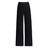 Pantalones anchos forrados de polar para mujer, nuevo estilo otoño/invierno 2026, de cintura alta, engrosados, casuales, holgados, adelgazantes, de pierna recta, largos