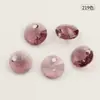 Cuentas de cristal de Austria en forma de OVNI, colgante pequeño para pulsera DIY, accesorios para collar 6200(6428) multicolor 6mm