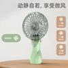 Novo ventilador mini portátil transfronteiriço ventilador de mesa portátil de mão ventilador de diamante USB recarregável luz noturna ventilador pequeno presente