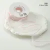 Novo Produto Shangjin Fita de Seda de Neve Flor Laço de Presente Renda Acabamento Fita de Gaze Fita para Buquê Fita Decorativa DIY