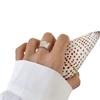 Anillo de plata Kashite S925 con personalidad retorcida, estilo coreano, elegante, cóncavo y ancho, con personalidad de moda coreana.