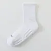 Meias de Algodão com Base de Toalha Espessa Zhuji, Meias Esportivas Masculinas, Meias de Cano Médio 100% Algodão, Absorventes de Suor e Resistentes a Odores para Corrida Atacado