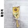 Buquê de Formatura Girassol Tricotado à Mão Presente Fio Flores Artificiais Ganhou o Primeiro Prêmio no Dia dos Professores