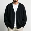 Otoño Invierno Nuevo Suéter de Punto Cárdigan Chaqueta para Hombres y Mujeres Cuello en V Estilo Old Money Chaqueta Cálida Fábrica Transfronteriza Venta al por Mayor