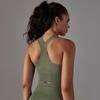 Pantalones de yoga ajustados jacquard de puntos de golf de punto sin costuras europeos y americanos de cintura alta para levantar las caderas, traje de ropa deportiva para correr para mujer