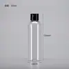 Botellas de Plástico Transparentes con Tapa abatible en stock 30 50 100ml Flexibles para Loción Cosmética Botellas Dispensadoras con Tapa de Mariposa