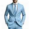 Estoque Disponível Conjunto de Terno Masculino, Conjunto Casual Europeu e Americano de Terno e Calça Duas Peças, Blazer para Casamento e Jantar