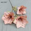 Simulación de arreglo floral para auditorio de bodas de clivia de 3 cabezas, guía de camino, decoración de fila de flores, accesorios para sesión de fotos, arte floral, flor falsa suave, comercio exterior