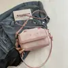 Gato Cuadrado Pequeño 2026 Suave Lindo Otoño Nuevo Hombro Único Bloque de Color Lindo Versátil Dibujos Animados Bolso para Mujer Nicho Bolso Cruzado