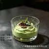 Tigela de sobremesa de vidro de luxo leve nórdico Jingyuan tigela de andorinha copo de iogurte pudim celebridade da internet copo de sorvete copo de sorvete tigela de café da manhã