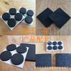 Almohadillas Adhesivas de Eva para Pies, Almohadillas de Espuma Antideslizante, Almohadillas Redondas de Esponja Blancas, Almohadillas Negras, Almohadillas Adhesivas de Burbuja para Muebles