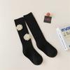 Meias Femininas Primavera e Outono Meias de Cano Médio Outwear Moderno Ins Estilo Princesa Bebê Cano Médio Femininas Bebê Infantil Meias de Flor para Mulheres