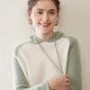 Novo Suéter com Capuz de Caxemira Outono/Inverno para Mulheres, Adequado para Uso Interno e Externo, com Visual Jovem, Jaqueta Moletom Tricotada com Capuz