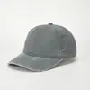 Chapéu Lavado Revestido Boné com Aba Boné de Baseball Jeans Primavera e Verão Versátil Retro Top Macio Proteção Solar Boné de Baseball Chapéu Velho