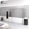 Tienda de Ropa Estilo Nuevo Exhibidor de Acero Inoxidable Plateado Colgador de Ropa Montado en Pared Lateral para Exhibición en Tiendas de Ropa para Hombre y Mujer